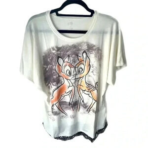 New Bambi love with lace bottom trimming wide sleeves